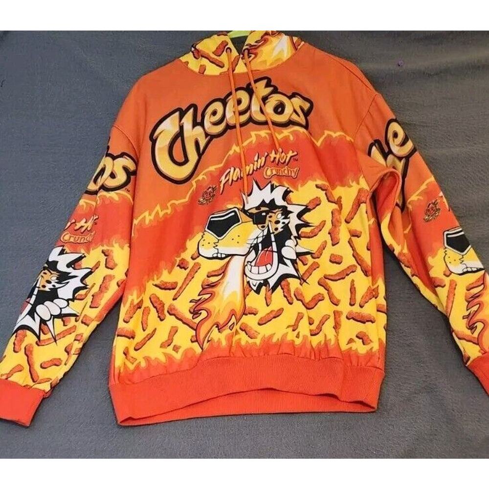 Flamin Hot Cheetos Chester Cheetah S Hoodie All Over Print Sweatshirt Pullover